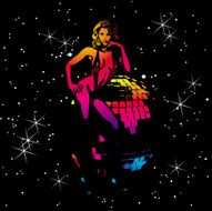 Woman and Disco Ball