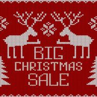 Christmas sale knitted seamless pattern or background N2