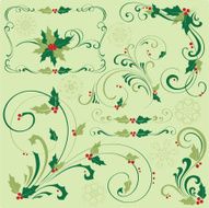 Holly berries ornaments