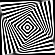 Abstract Square Spiral Black and White Pattern Background