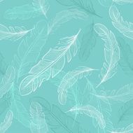 Seamless pattern of bird feathers N14