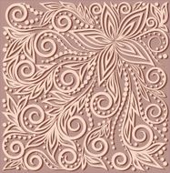 beautiful floral pattern design element in old style