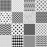 Black and White Seamless Patterns N3