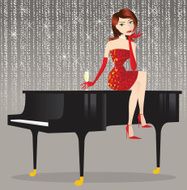 Piano and singer