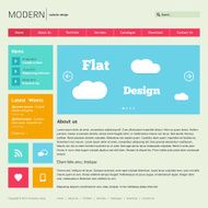 Flat Web Design Template