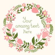 vector floral frame N13