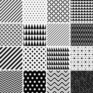 Black and White Seamless Patterns N4
