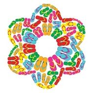 Flip flops flower