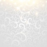 Abstract Winter Ornament Background