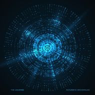 Abstract background Circle Futuristic vector fractal backdrop N3