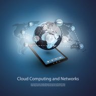 Global Networks Cloud Computing - Illustration for Your Business