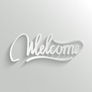 Welcome lettering Greeting Card N3