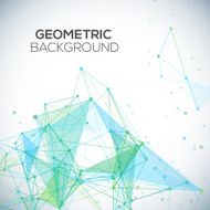 Vector background with polygonal abstract shapes circles lines triangles N2