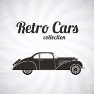 Retro cabriolet car vintage collection N7