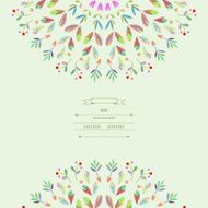 Pattern with vegetative elements in vector N13