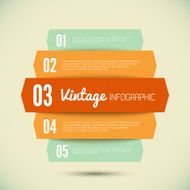 Vintage template for your infographic