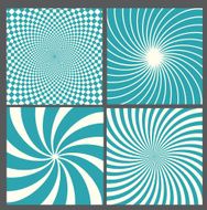 retro vintage hypnotic background