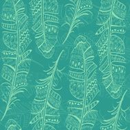 Seamless pattern of bird feathers N15