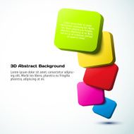 Colorful 3D rectangle background N2