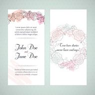 Floral invitation cards N4