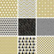 Set of abstract seamless patterns N27