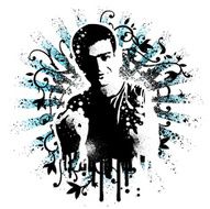 Crazy boy stencil style