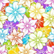 Floral colorful seamless background