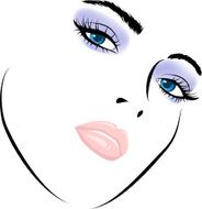 beauty girl face Art vector work illustration N2