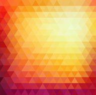 Retro mosaic pattern of geometric triangle shapes N37