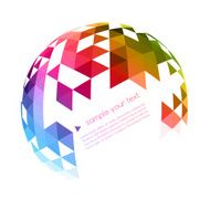 Abstract colorful geometric background N55