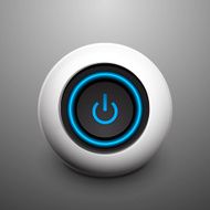 Technology vector power button