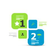 Vector minimalistic infographic design elements