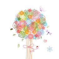 holiday tree bouquet arabesques