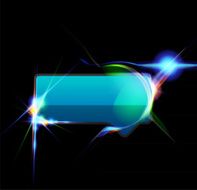 Vector glossy message box
