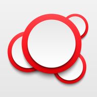 White paper round bubble N2