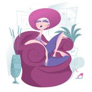 lady on a sofa