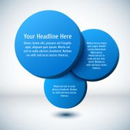Blue 3D circle background N2