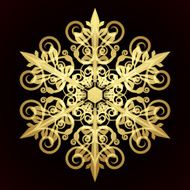 Golden snowflake N6