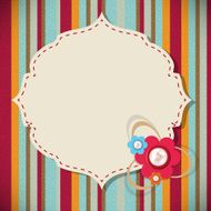 Frame in retro vintage background Vector illustration N14