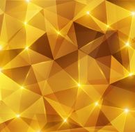 Gold crystal abstract pattern N3