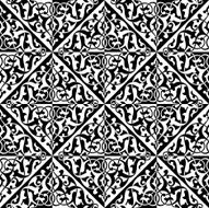 Vector flourish seamless pattern N8