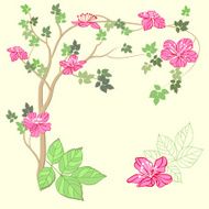 Apple tree with flowers