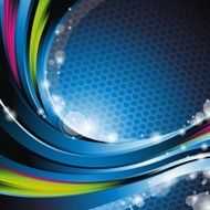 Abstract shiny blue background N4