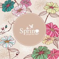 Retro flower background N9