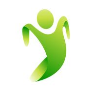 Vector green person