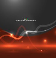 Vector glowing wave background N2