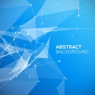 Blue Abstract Mesh Background with Circles Lines and Shapes N2