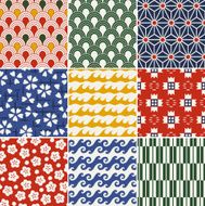seamless japanese kimono pattern
