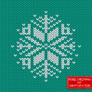 Christmas and New Year knitted seamless pattern or card N3