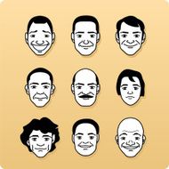 Avatar Profile Avatars Single Line Head special characters People